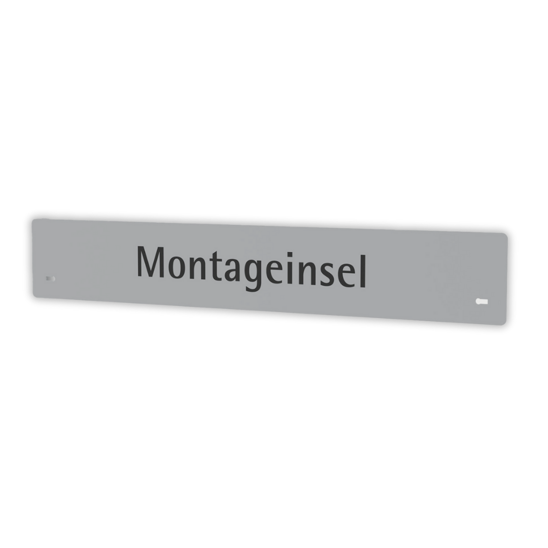 Das Beschriftungsset von apra lean ist in verschiedenen Ausführungen erhältlich und lässt sich individuell beschriften. Dieses enthält keine Aufschrift.