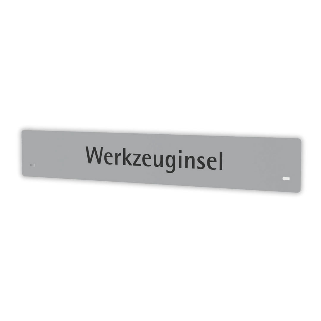 Das Beschriftungsset von apra lean ist in verschiedenen Ausführungen erhältlich und lässt sich individuell beschriften. Dieses enthält keine Aufschrift.