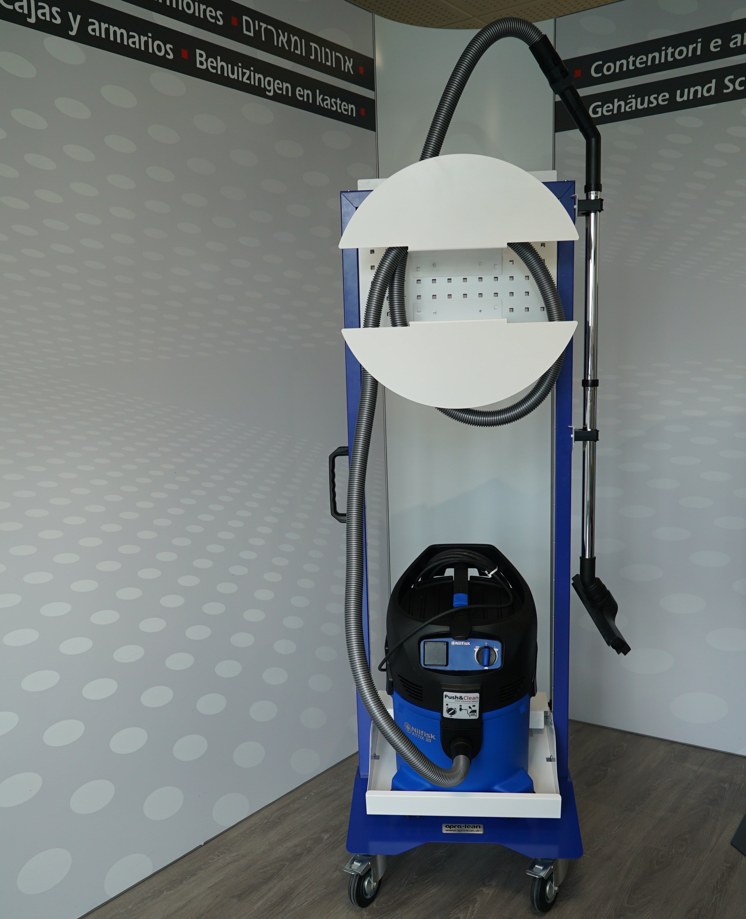 apra-lean Staubsaugerinsel individuell anpassbar an jeden Staubsauger