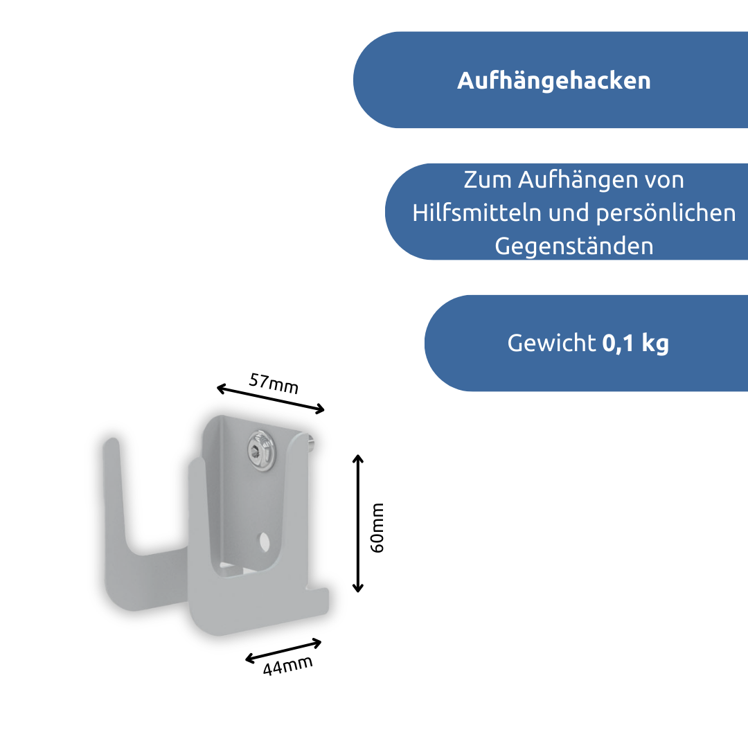 apra-lean Aufhängehacken: zum Aufhängen von Hilfsmitteln und persönlichen Gegenständen