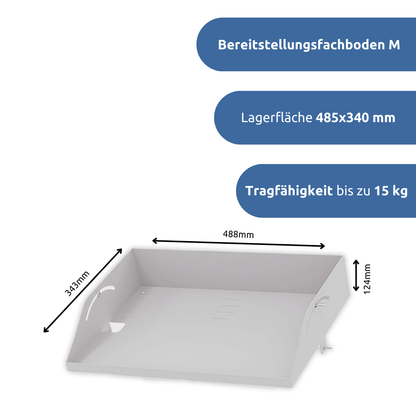 apra-lean Bereitstellungsfachboden M: Mit einer lagerfläche von 485 x 340mm