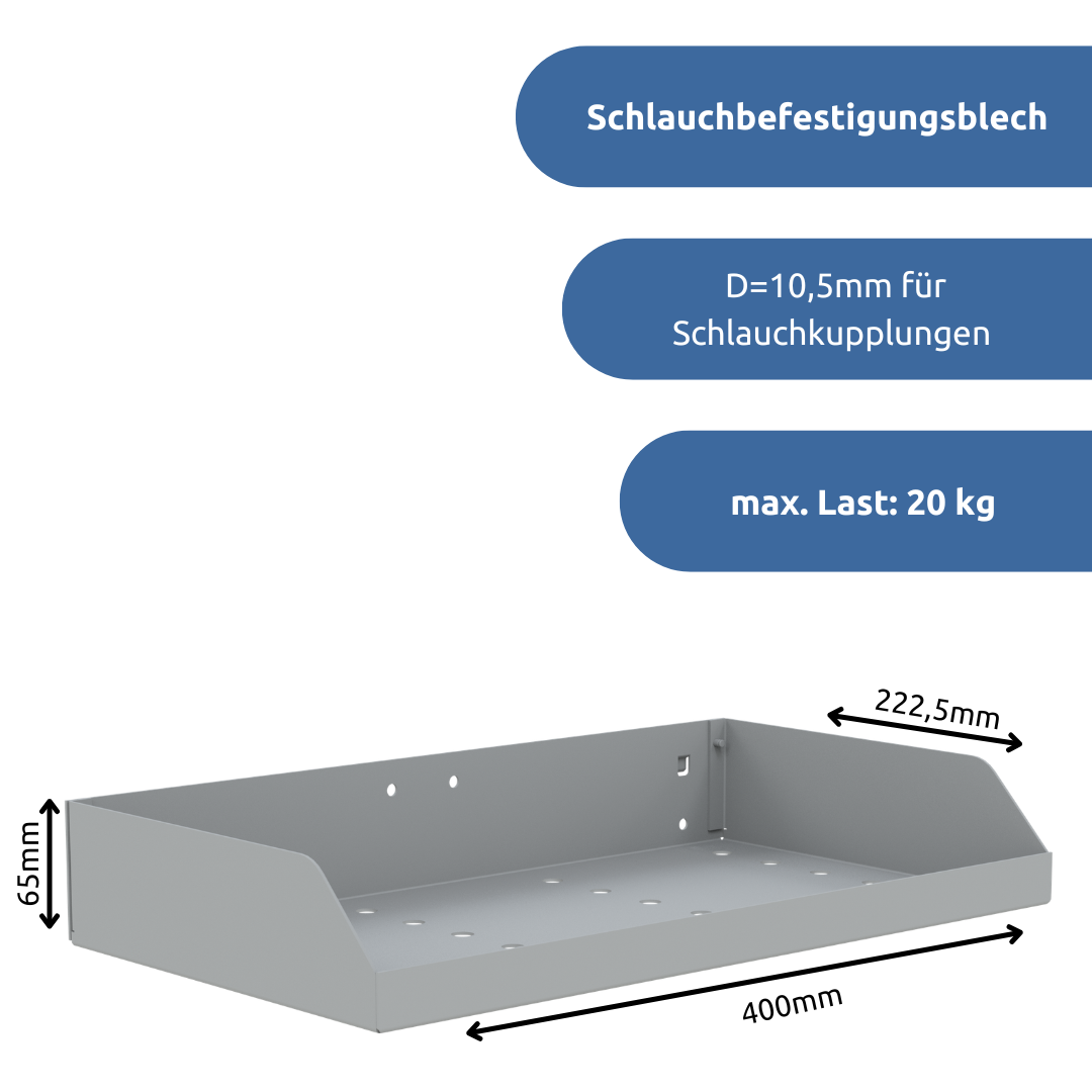 Schlauchbefestigungsblech 10,5mm